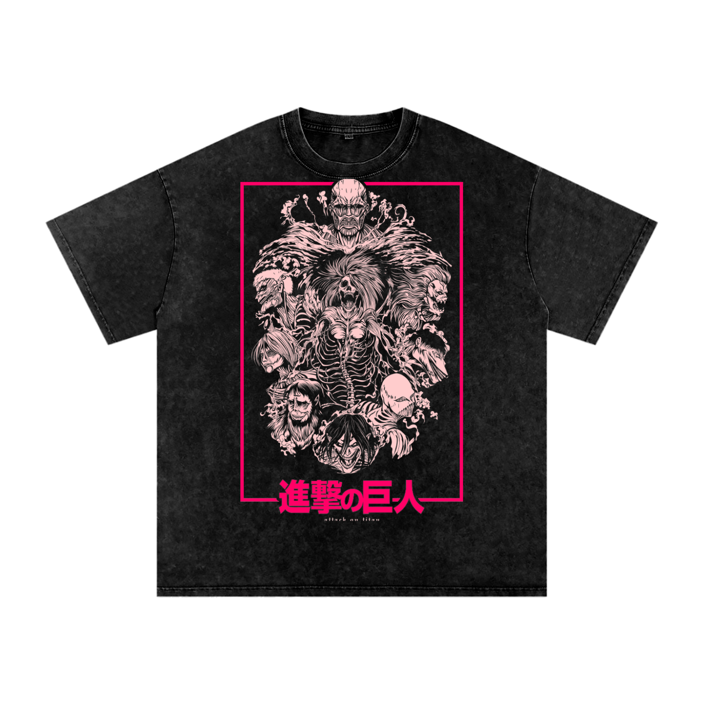 Snow Washed Oversized Cotton T-Shirt