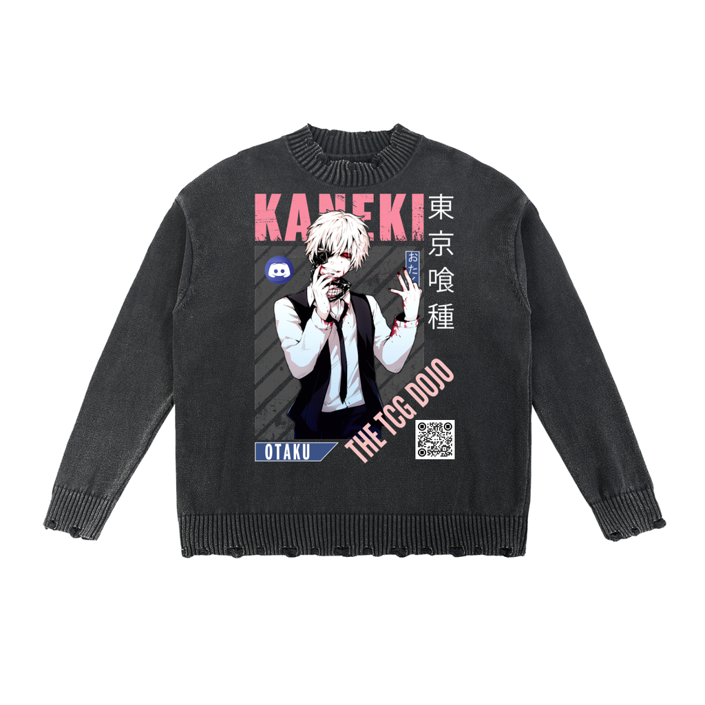 Vintage Washed Hand-Frayed Sweater